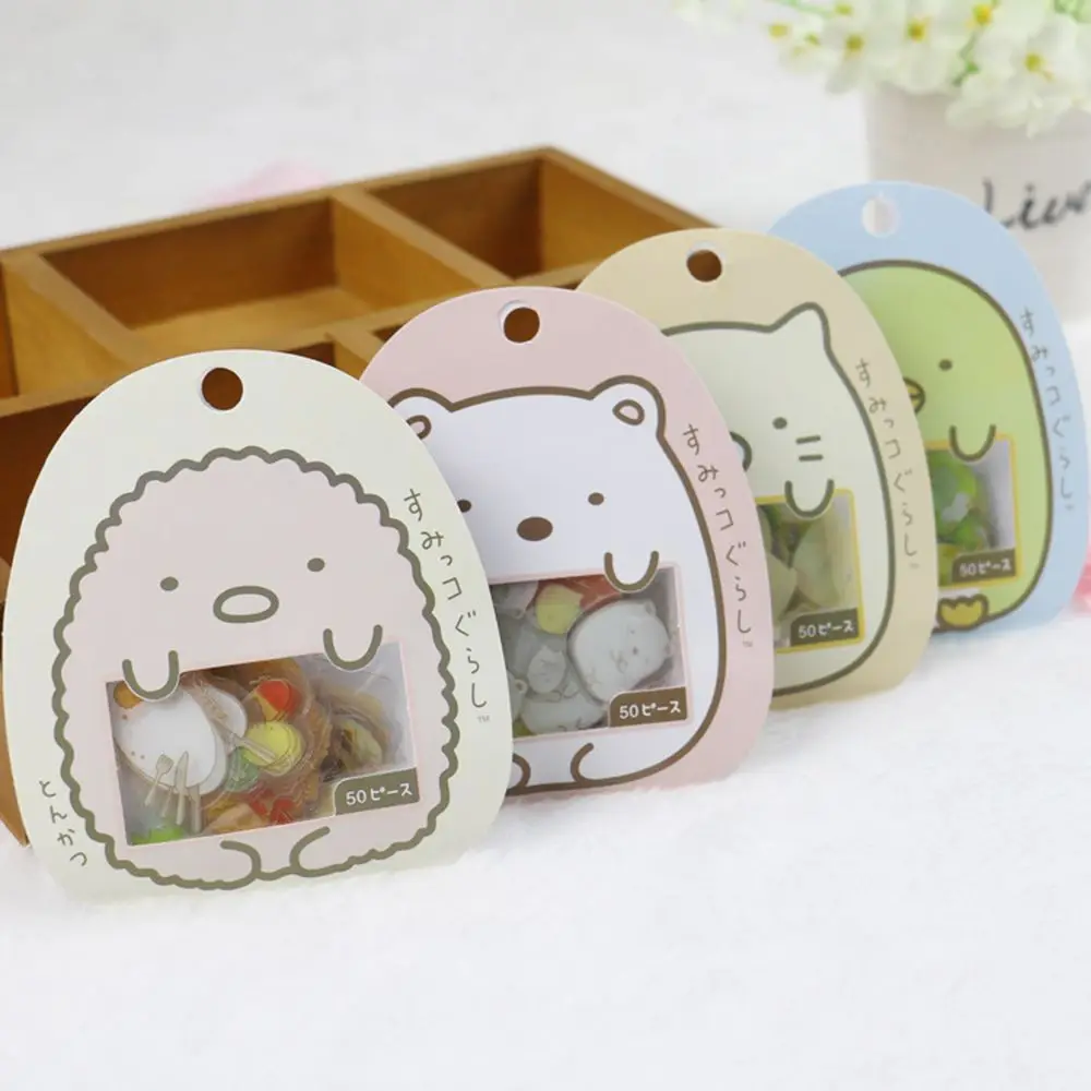 

50 pcs/bag Japanese Stationery Stickers Cute Cat Sticky Paper Kawaii PVC Scrapbooking DIY Decoration Diary Stickers