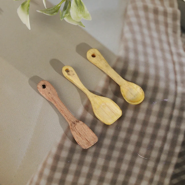 1:12 Dollhouse Miniature Mini Different Kinds Shovel Soup Spoon Kitchen Tool Utensils For Dollhouse Decoration 2