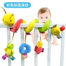 Jouet en peluche coloré pour bébé, hochet suspendu au lit, Animal de dessin animé, jouets pour nouveau nés, dans la poussette du berceau