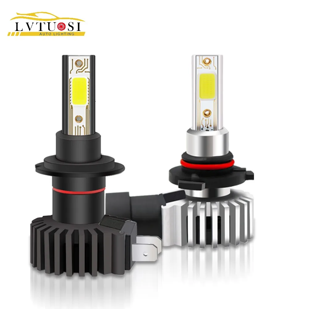 

LVTUSI 2PCS LED H4 car headlight bulb LED H7 H1 H3 H4 H11 H8 H9 880 fog lamp 12V 10000LM lamp 6000K 10000K 9005 9006 CE