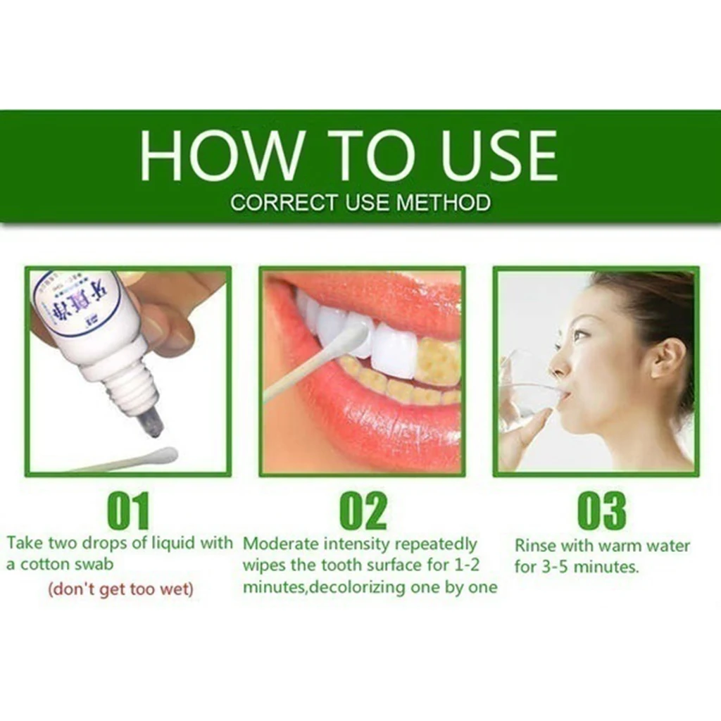 10ML Teeth Whitening Oral Hygiene Cleaning Oral Teeth Care Tooth Cleaning Whitening Water for Stains From Coffee Tea Removal