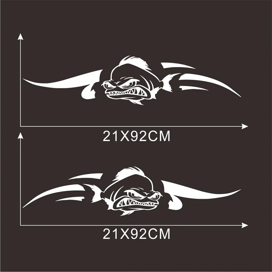 Left+Right Waterproof Sticker Fish Boat Stickers Decal Vinyl Art Pattern  Cruise Body Stickers