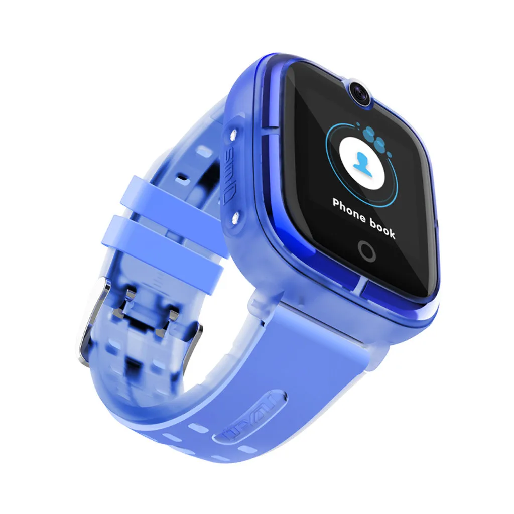 Blue 25# DF44 Водонепроницаемые Детские Смарт-часы SOS Antil-lost Smartwatch GPS трекер для ребенка трекер местоположения Smartwatch PK Q50 Q90 Q528 - Цвет: Blue