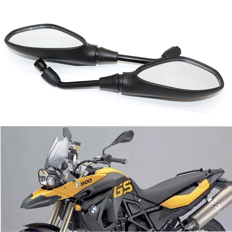 

Universal Motorcycle Side Mirrors 10mm RearView Mirror For Honda Yamaha Kawasaki BMW F800 GS F800R 08-11 F650 GS SL750 2006