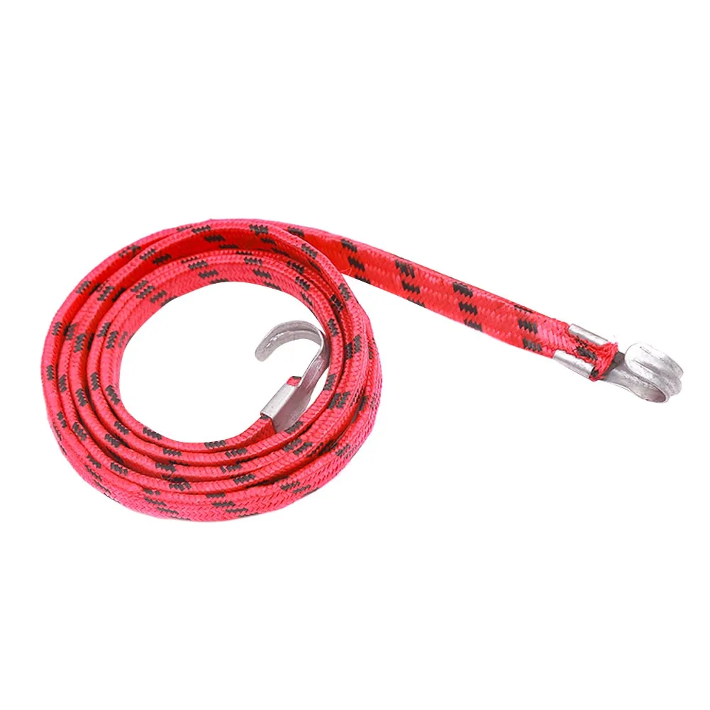 5Pcs Durable Bike Hook Tie High Elastic Band Cord Luggage Bungee Strap Rope Bundle Stretchy Belt FOU99