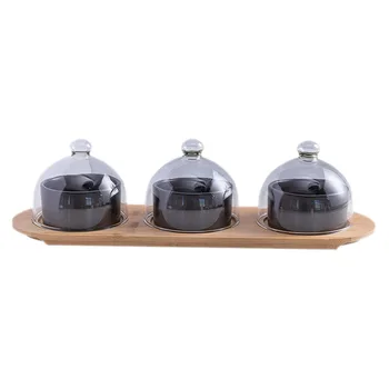 

1 Set of Ceramic Sweets Tray Convenient Decorative Snack Tray