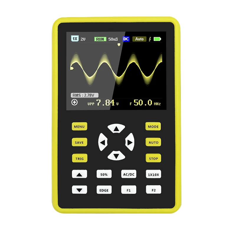 

Mini 5012H 2.4" Screen Digital Oscilloscope 100MHz Analog Bandwidth 500MS/S Sampling Rate Waveform Storage USB Oscilloscopes
