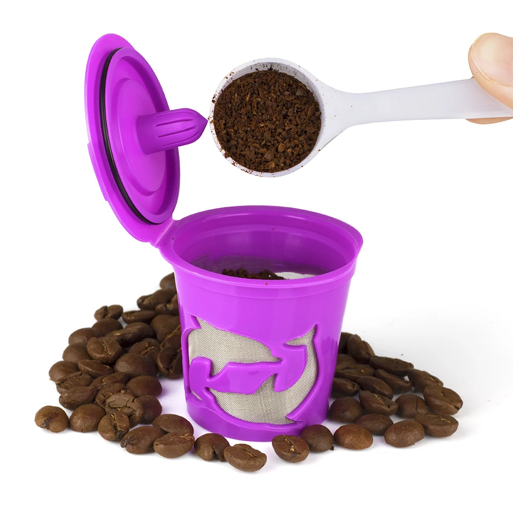 

Coffee K Cup Refillable Coffee Filters Capsules Cup for Stainless Steel Mesh for Keurig 1.0 & 2.0 Coffee Machine Accessories