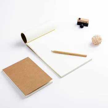 

5A Notebook Kraft Paper Sketchbook Diary Drawing Graffiti Blank Sketchbook Blank Notepad Scratch Pad School Office Stationery
