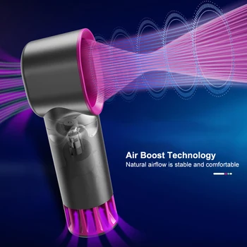 

New Electric Bladeless Fan Portable Cordless Usb Charging Mini Handheld Fan Handheld Mini Cooler No Leaf Handy Fan