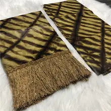 Парча в Гвинейском стиле бязь брокад Дамасская ткань для Femme халат красивый головной убор Красивая Базен Brode ткань 5+ 2 ярдов/партия BT30