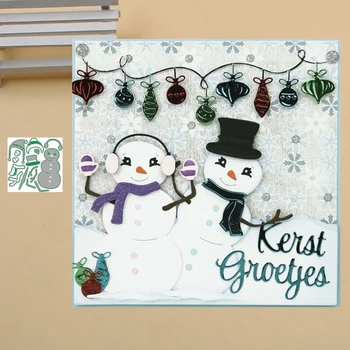 

Lucky Goddess Craft Metal cutting dies snowman Scrapbook paper craft knife mould blade punch stencils dies 2020