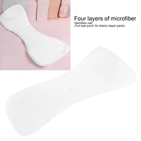 Washable Adult Diaper Insert Pad 4 Layers Nanofiber Cloth Nappy Liner Super Absorbent Reusable Elderly Incontinence Urine Pad 1