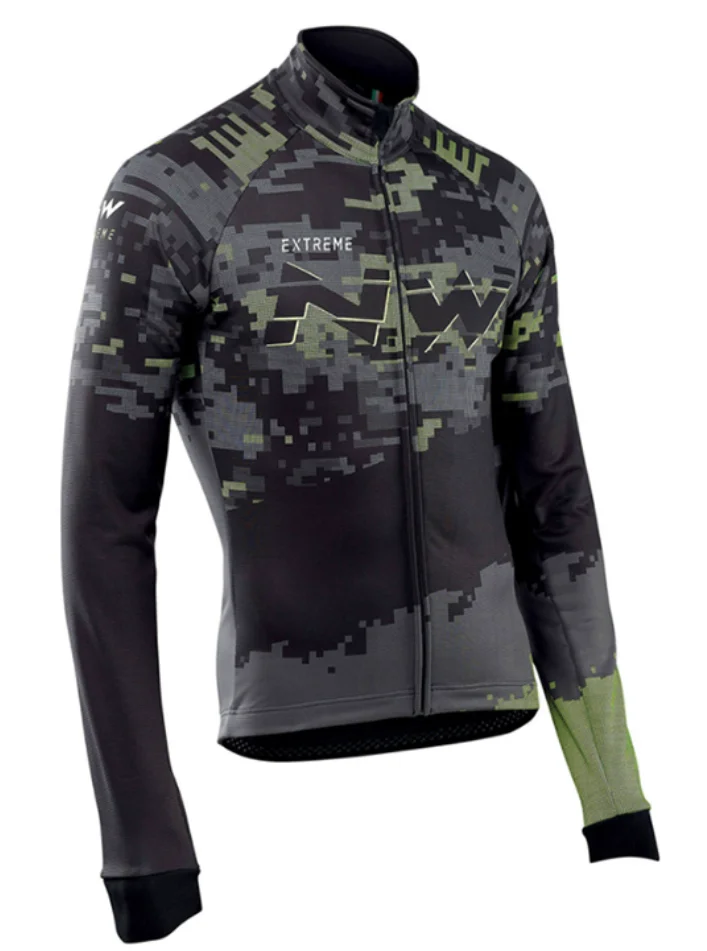 Long jersey Велокофты 9D Bib набор велосипедная одежда Ropa Ciclismo быстросохнущая Мужская одежда для велосепидистов длинные велосипедные костюмы - Цвет: Long jersey