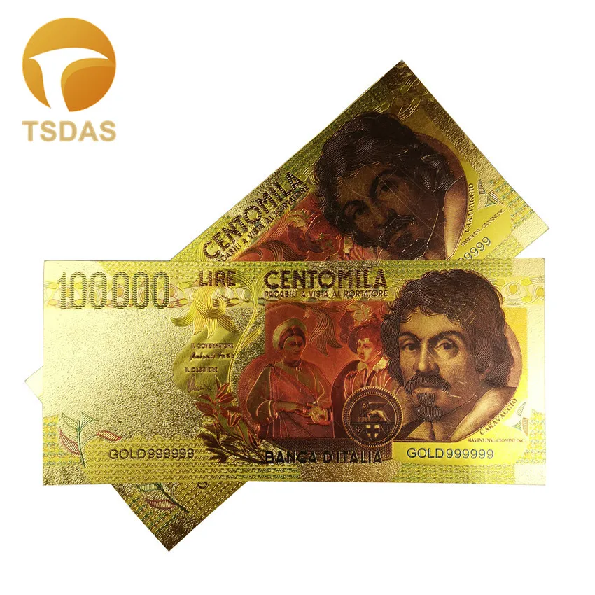 10 шт./лот, цветные итальянские банкноты 500 тысяч лир, копия денег для сбора, Прямая поставка