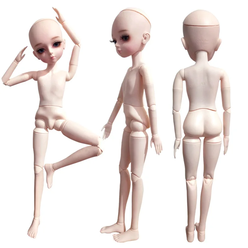 1/4 bjd кукла 45 см шарнир тело белая кожа куклы с макияжем kd sd Обнаженная подарок для