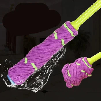 

Replacable 360 Degree Self-Winning Rotary Mop Smart Windows House Kitchen Tiles Wash Floors Cloth Cleaning children sweeping Mop