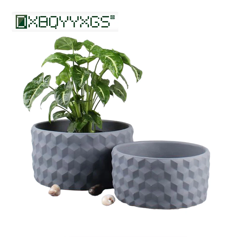 

Delicate cement flower pot Nordic Simple succulent pot planter Creative bonsai pots Home Garden Desktop floor decoration