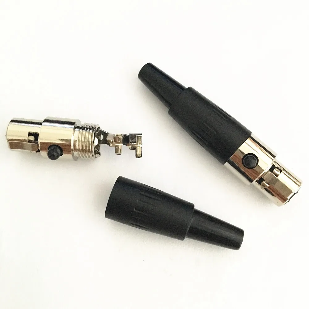 50 шт./лот мини XLR 4Pin гнездо маленький Cannon аудиоразъем для микрофона|Соединители| |