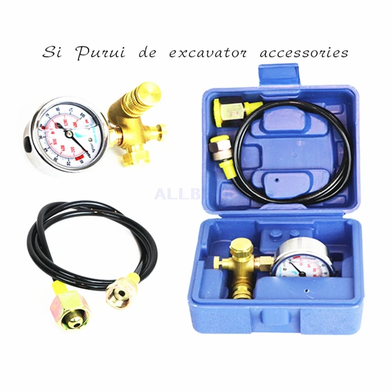 Excavator breaker pressure test meter Nitrogen hook machine gun filling nitrogen device broken hammer fittings | Автомобили и