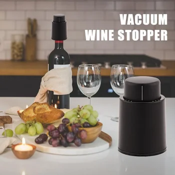 

Stainless Steel Vacuum Wine Stopper Vacuum Red Wine Cap Sealer Fresh Keeper Bar Tools Bottle Cover Kitchen Accessories