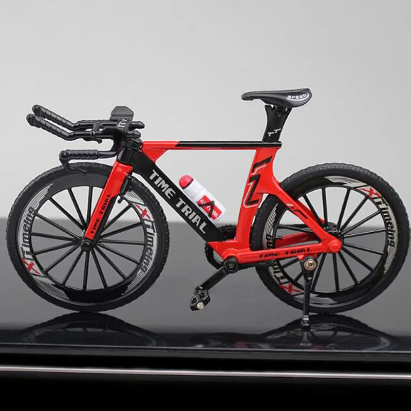 Rouge LaDicha 1:10 Diecast Vélo Modèle Jouets Racing Cycle Cross Mountain Bike Building Cadeau Decor 