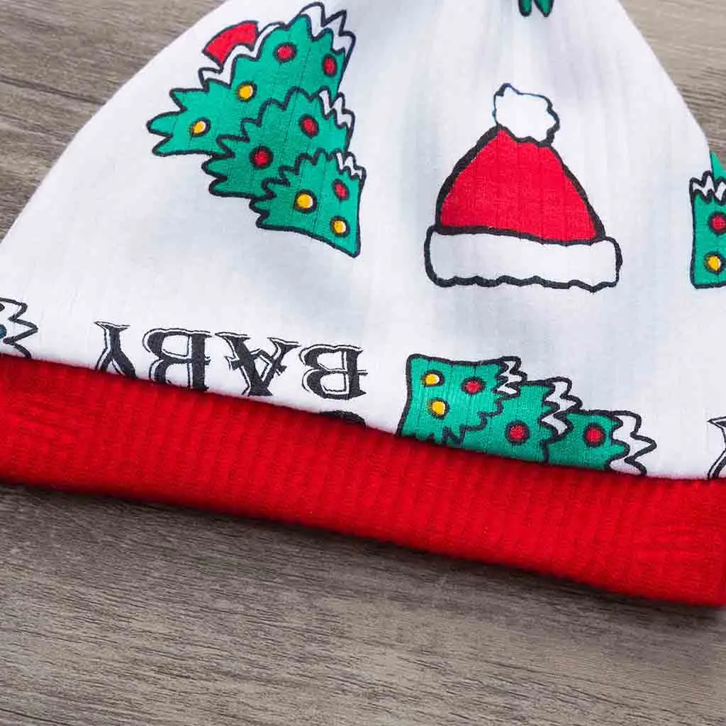 Комплекты рождественской одежды для малышей, Рождественский принт для маленьких мальчиков и девочек, комбинезон, боди, штаны, шапки