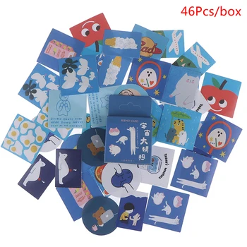 

46Pcs/set Diary Label Paper Sticker Photo Stickers Scrapbooking Album Book Decor