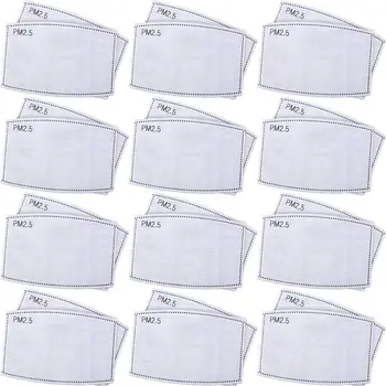 

10/100Pcs Anti-dust Children Face Mask 5 Layer PM2.5 Protection Filter Insert Non-woven Fabric Mouth Mask Filter For Adult Kids