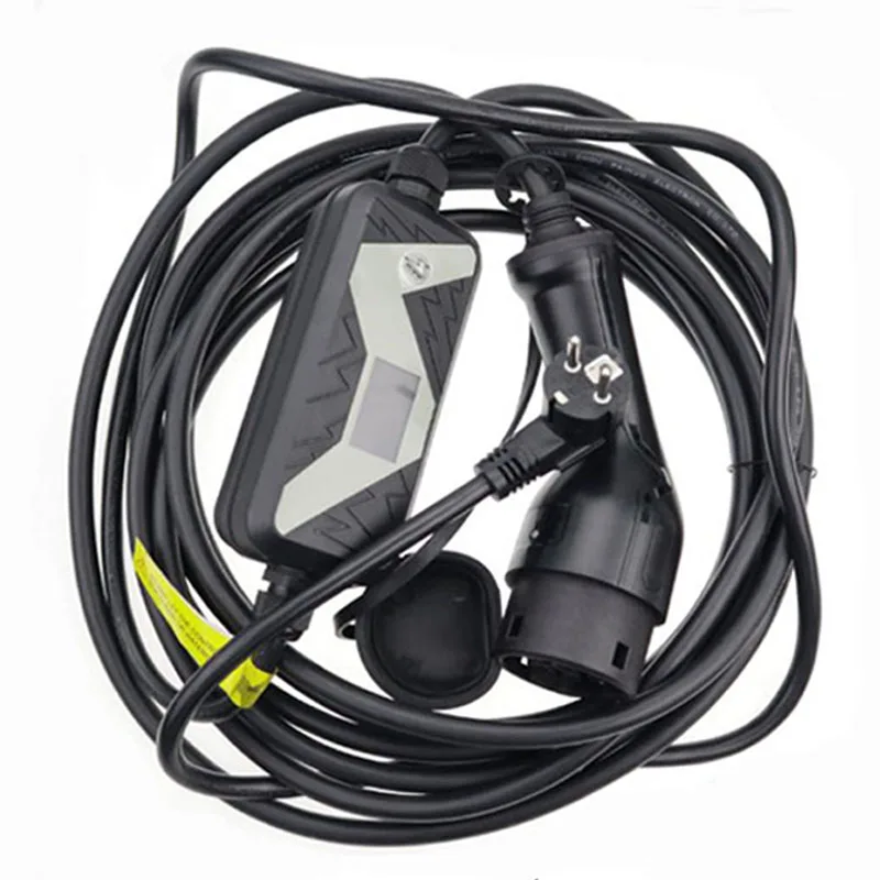 Электромобиль EVSE автомобильное зарядное устройство для Nissan Leaf для Ford type 2 EV зарядное устройство Schuko Plug chademo 20A IEC 62196 2