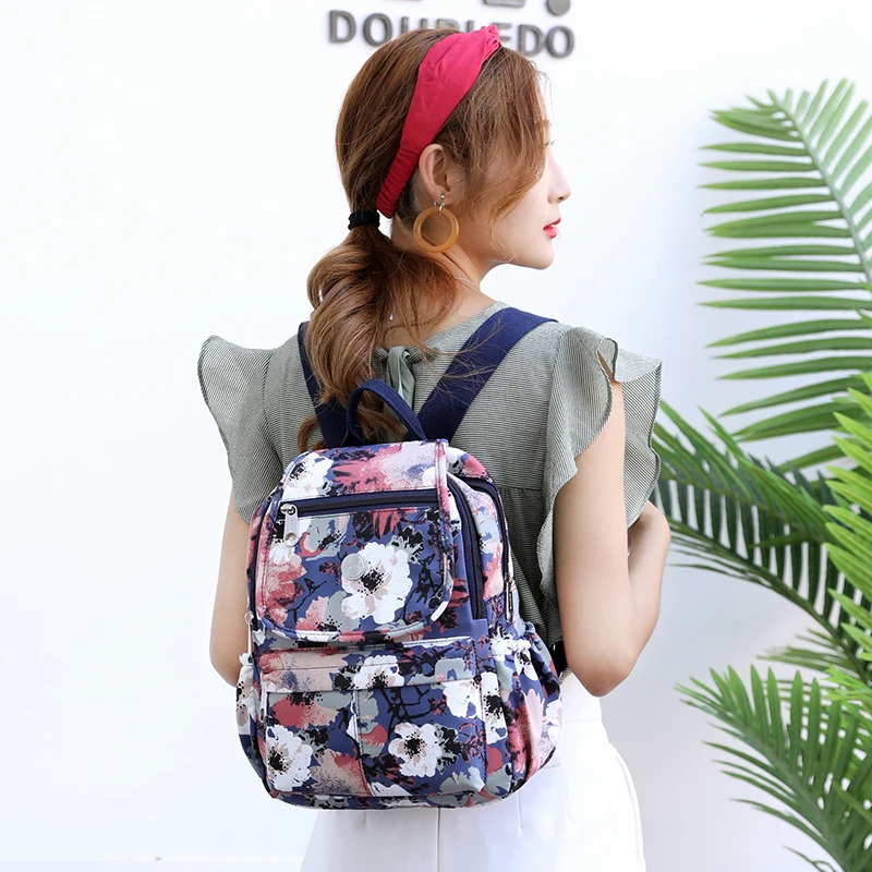 Школьный рюкзак для девочек-подростков Mochila Feminina, женские рюкзаки, нейлоновый водонепроницаемый повседневный рюкзак для ноутбука, женский рюкзак