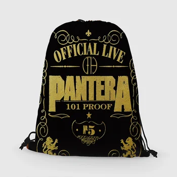 

Custom Pantera Drawstring Bag Daypack Kids Satchel Casual Backpack Teenager Storage Bag Women Men 31x40cm*181031-03-9042