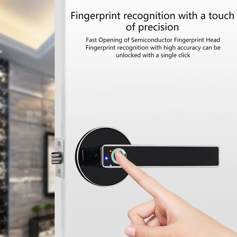 Интеллектуальный полупроводниковый сферический замок отпечатков пальцев электронный биометрический умный дверной замок цифровой замок для домашнего использования в помещении