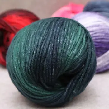 

140G High Quality Duraplush Rainbow Section Dyed Fur Ball Handmade DIY Hand-Knitted Wool Stick Needle Scarf Hat Gradient Line