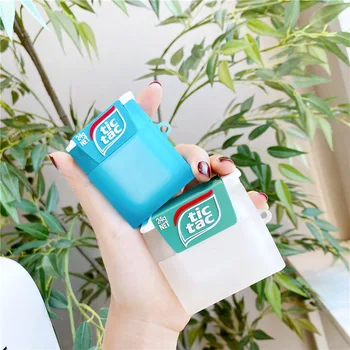 

Creative breath mint silicone earphone skin case for AirPods 1 2 3 pro bluetooth wireless headset cover