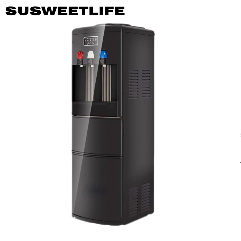 Vertical household ice maker, water dispenser, ice water and boiling water dual purpose, hot and cold drinking water machine 0 100c intelligent smart functional world premiere hot cold water 15kg ice maker water dispenser