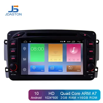 

JDASTON Android 10 Car Multimedia Player For Mercedes Benz CLK W209 W203 W208 W463 Vaneo Viano Vito Car DVD GPS 2 Din Radio IPS