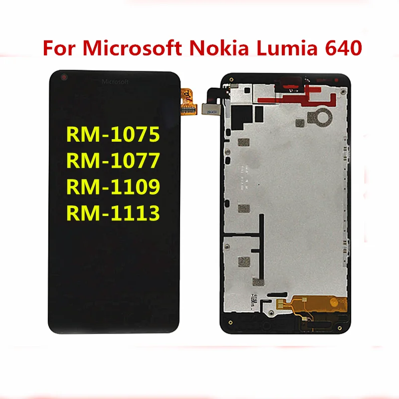 100% оригинальный для Microsoft Nokia lumia640 RM 1109 ЖК дисплей с сенсорным экраном дигитайзер