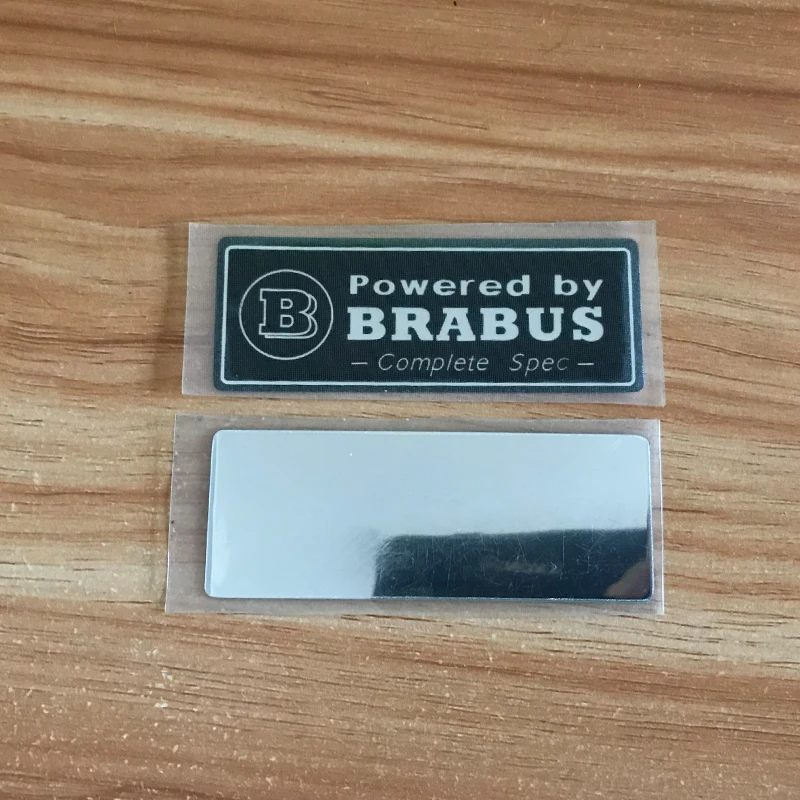 

Car Stickers for BRABUS carving emblem High quality synthetic soft rubber material Ultra-thin sticker for Mercedes benz w204 w20