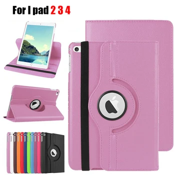 

Funda Capa for Case iPad 2 3 4 A1395 A1396 A1397 A1416 A1430 A1403 9.7 inch Tablet Cover Case 360 Rotation flip Cover Case