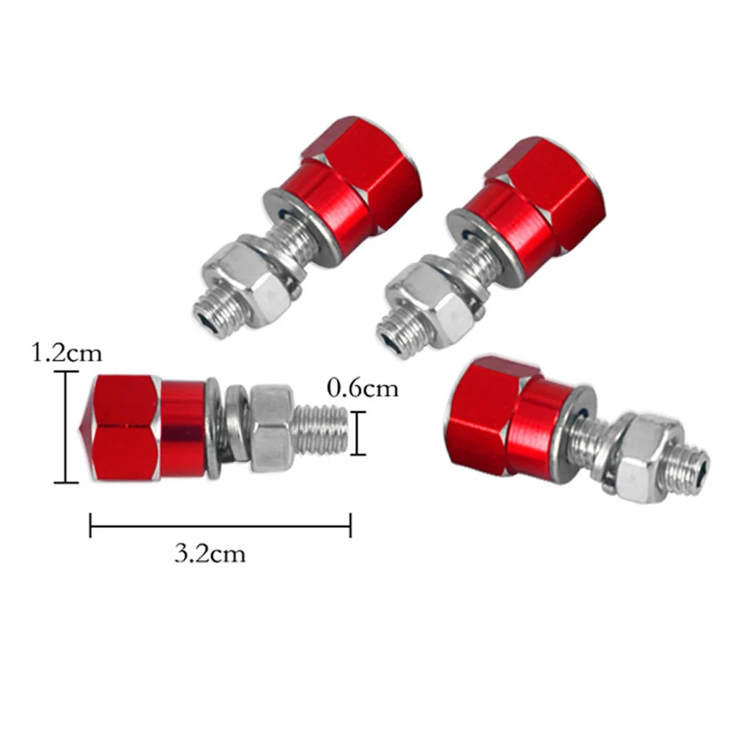 4pcs Aluminium Motorcycle License Plate Frame Fasteners/Bolts/Screws for Yamaha