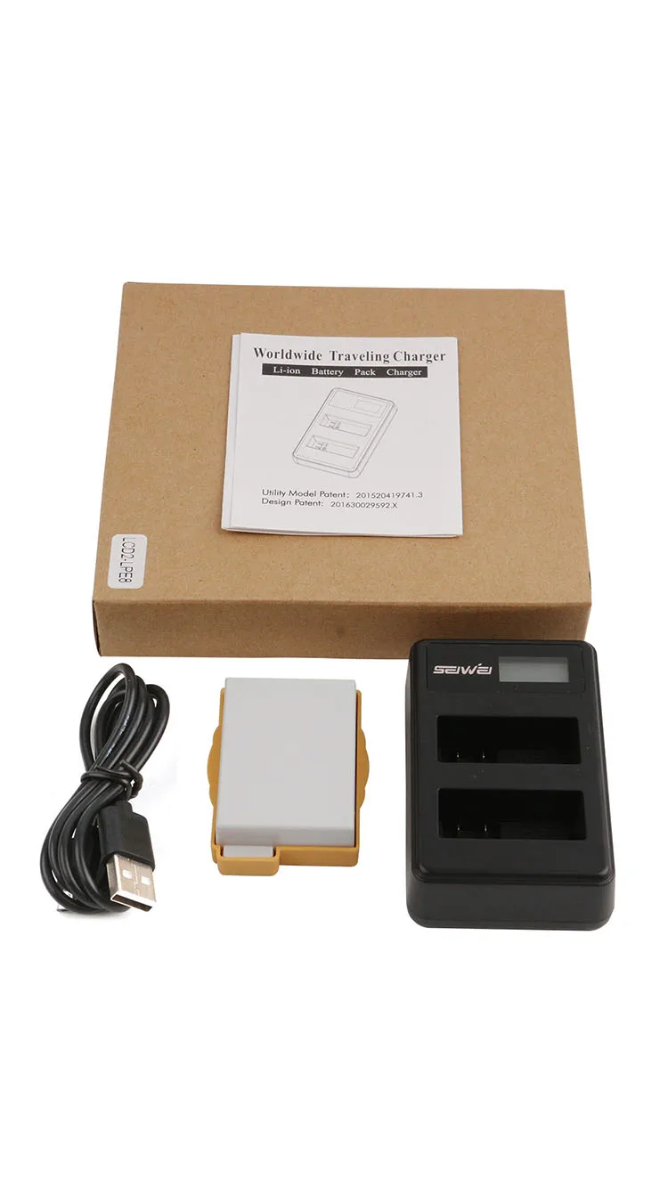 SEIWEI LP-E8 LPE8 USB камера зарядное устройство с ЖК-экраном один двойной вилки для Canon EOS 550D 600D 650D 700D Kiss X4 X5 X6i