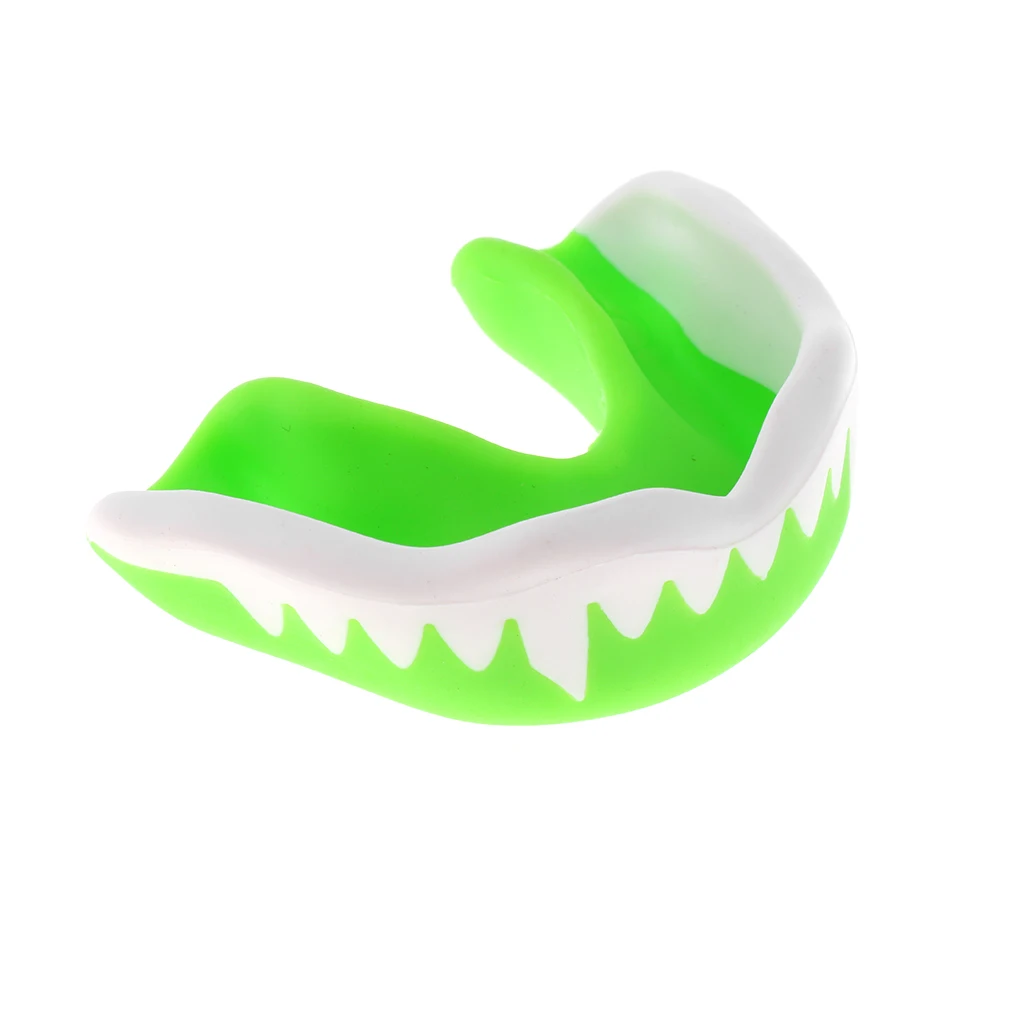 Стиль Капа Gum Shield Муай Тай Бокс ММА Защита зубов регби кикбоксинг Футбол Спорт Защита зубов - Цвет: Зеленый
