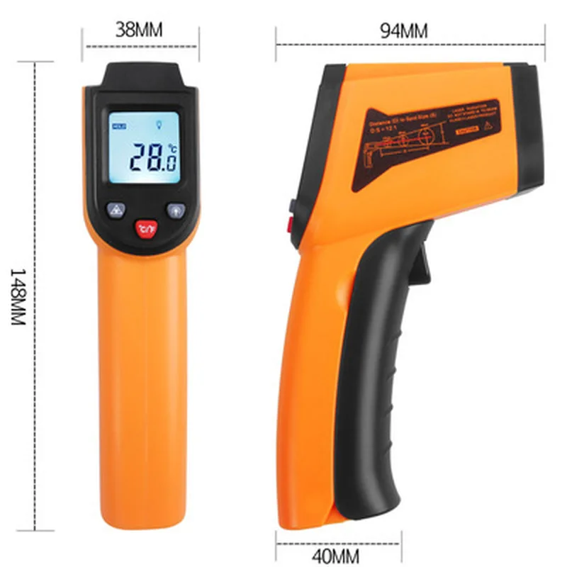 

Non-contact laser infrared thermometer ir temperature tester GM400