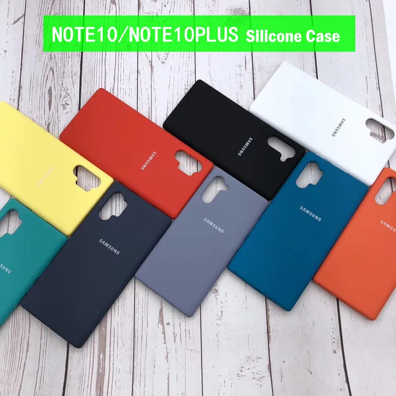 

Samsung Note 10 Pro Case Original Official Samsung Galaxy Note 10Pro note 10 note10 + Soft Liquid Silicone Back Case Cover