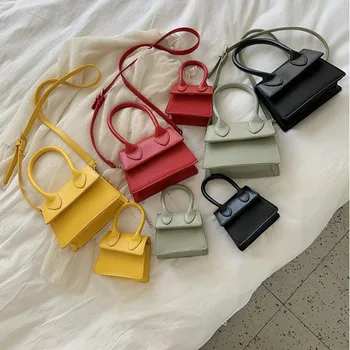 

Mini Small Square Bags for Women 2020 PU Leather Women's Handbag Chain Shoulder Bags Korean Messenger Crossbody Bag Lady Purse