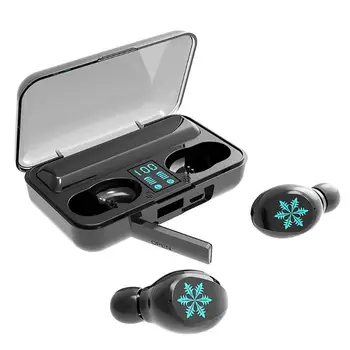 

Hot Sale Earphone Classic Delicate Texture F9 TWS Bluetooth Headset In Ear Wireless Stereo IPX5 HiFi Earbuds w/Charging Box