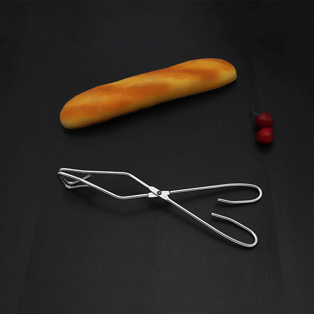Kitchen multifunctional Long food clip 2Pc BBQ Tongs for Grilling Stainless Steel Barbecue Clip Pizza Bread Clamp Kitchen Tools