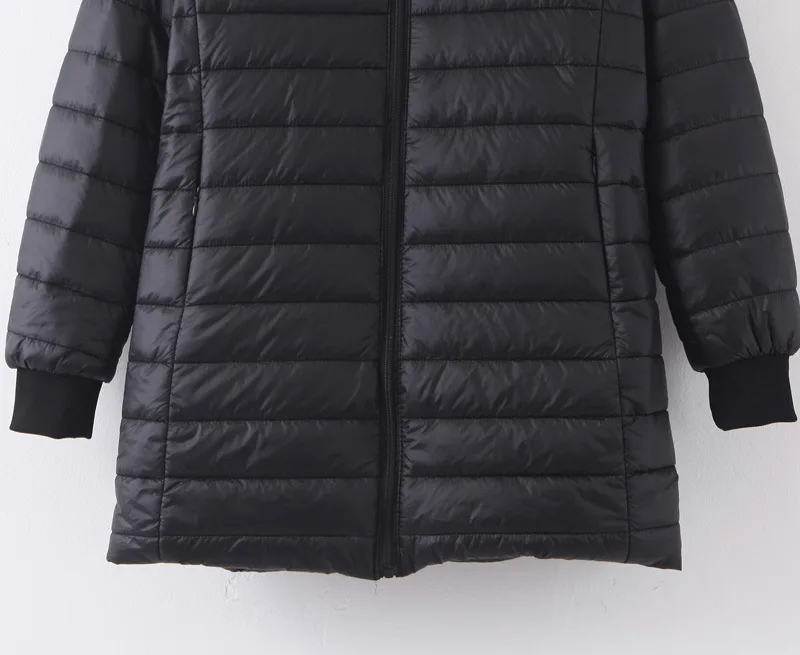 Осень и зима, стиль, простое приталенное пальто с капюшоном, вельветовое хлопковое Стеганое пальто средней длины