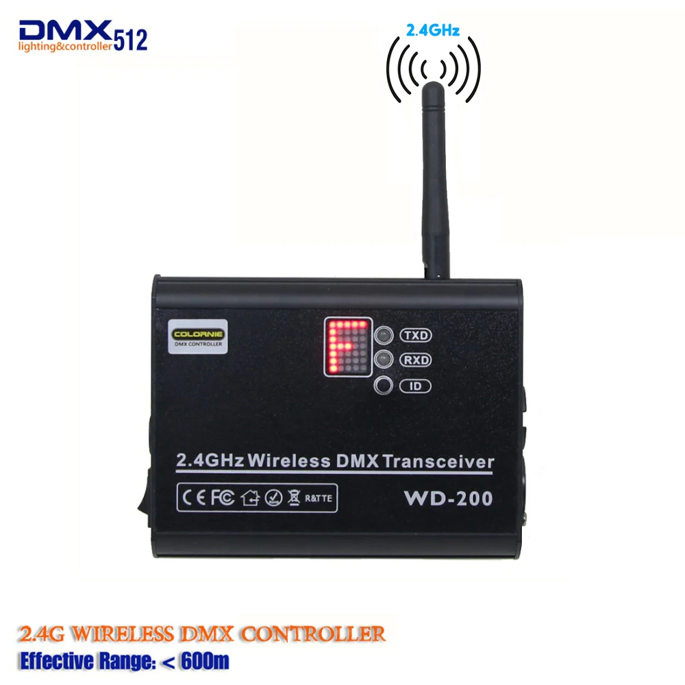  Pknight 8-Way Isolated DMX Splitter with 2.4g wireless Receiver  Function : Musical Instruments